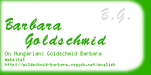 barbara goldschmid business card